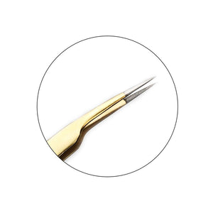Gold Curved Tweezer - TW010G - Minkys