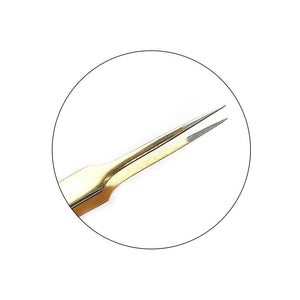 Gold Straight Tweezer - TW001G - Minkys
