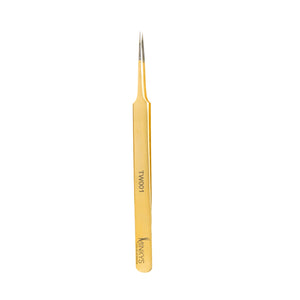 Gold Straight Tweezer - TW001G - Minkys