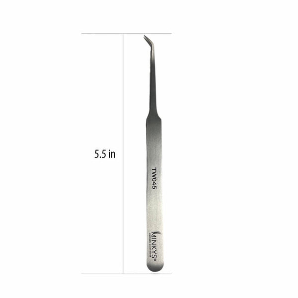 ANEX SUS410 Curved Tweezers 6.7 Inches – Straight Tip Precision Tweezers For Model Making, Lunch Box Assembly, And Detailed Crafts